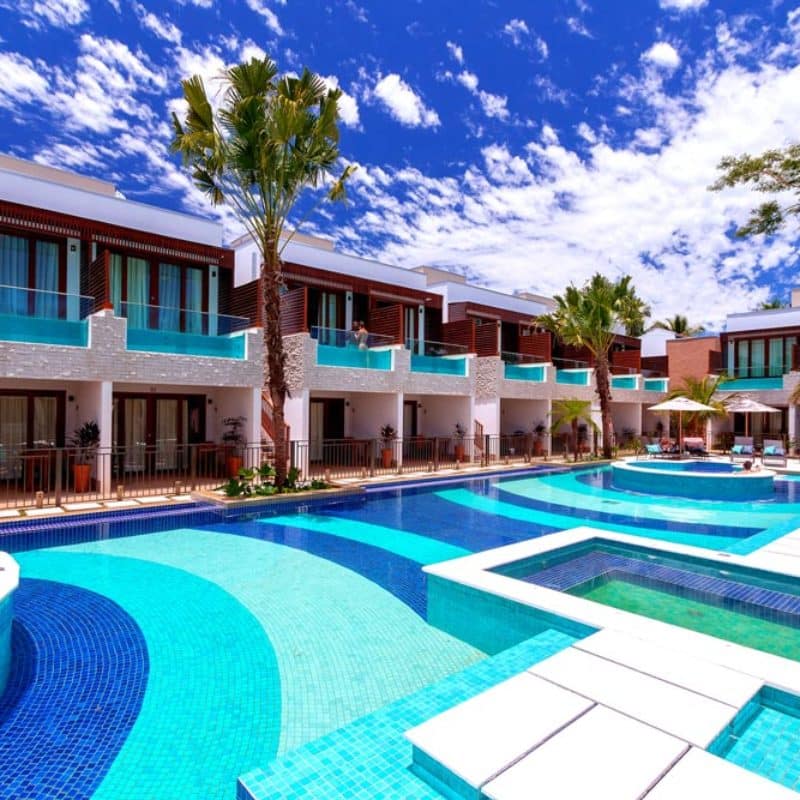 Área externa da ala dos Apartamentos Premium e Superior com Piscina Privativa | Arte da Natureza Bonito | Bonito/MS