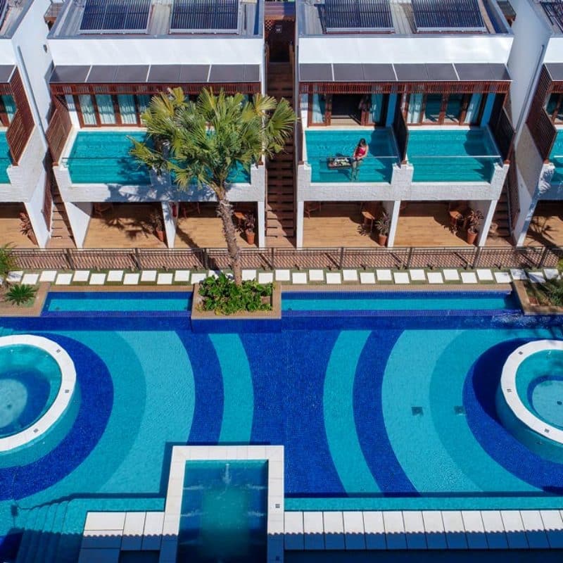 Área externa da ala dos Apartamentos Premium e Superior com Piscina Privativa | Arte da Natureza Bonito | Bonito/MS