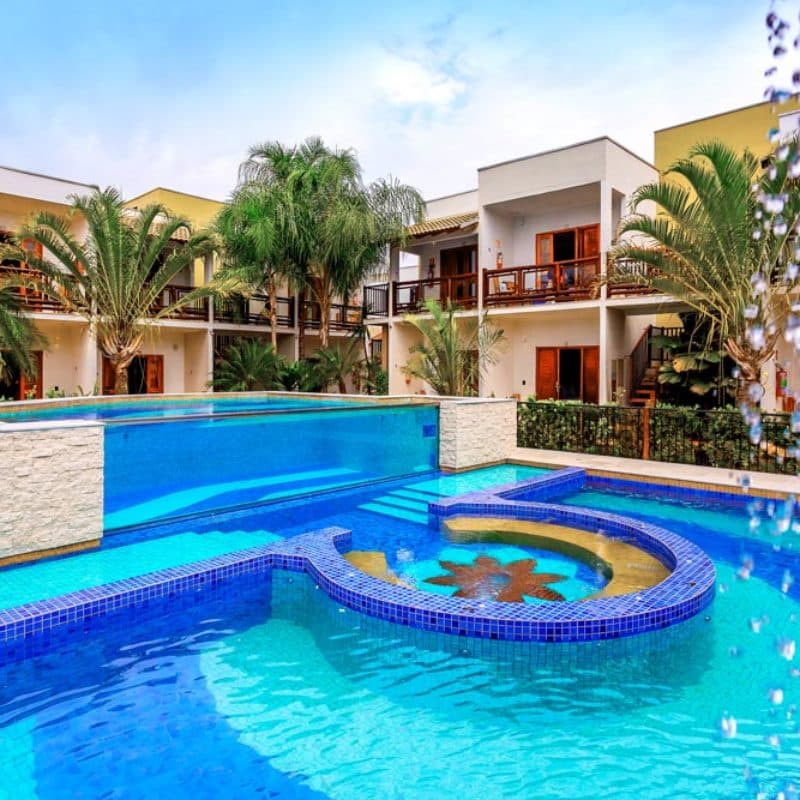 Área externa da área dos Apartamentos Excellence | Arte da Natureza Bonito | Bonito/MS