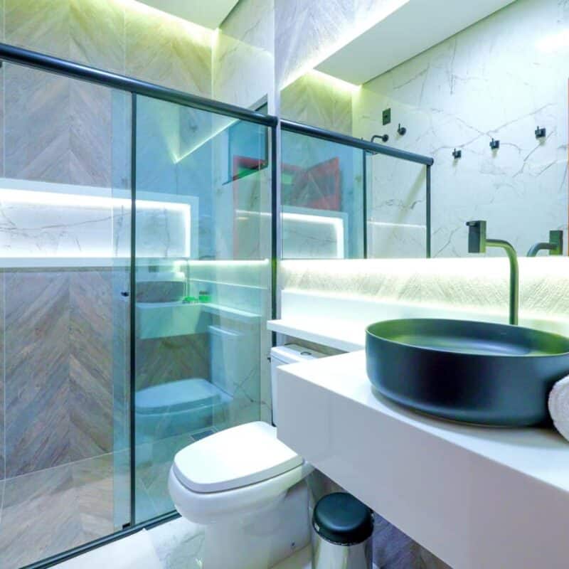 Banheiro da Suíte Exclusive com Piscina Privativa Térrea | Arte da Natureza Bonito | Bonito/MS