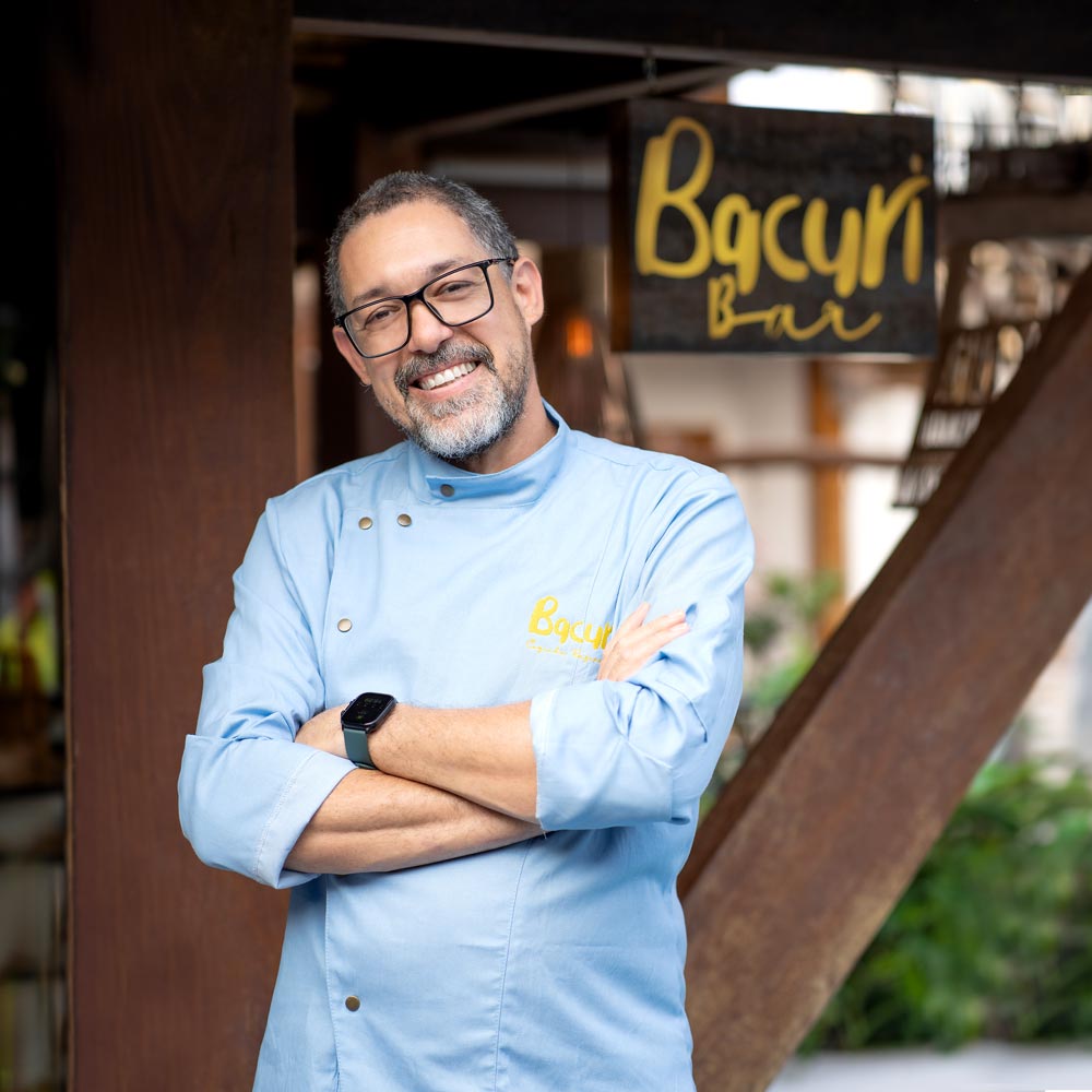 Chef Sylvio Trujillo, resposável pelo Bacuri Bar | Arte da Natureza Bonito | Bonito/MS