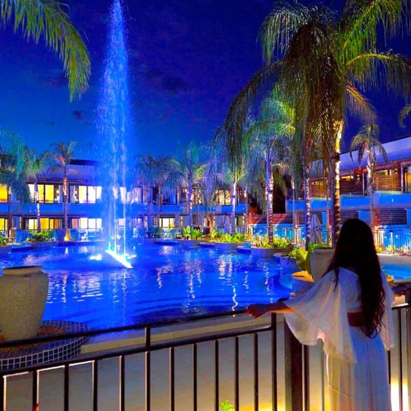Espetáculo das Fontes na Ala das Suítes Diamond | Arte da Natureza Hotel Bonito